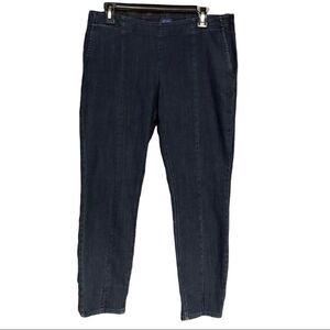 J. Jill 8 Authentic Fit Front Slit Blue Jeans